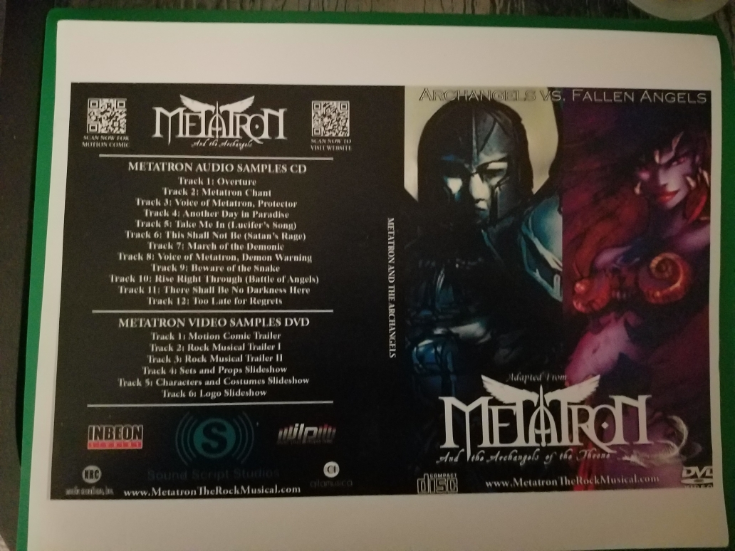Metatron DVD Soundtrack Sampler w/Trailers,Previews